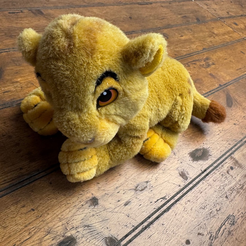 Disney Lion King Simba Plush Stuffed Animal Gold Yellow Lion Cub Toy